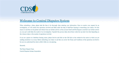 Desktop Screenshot of centraldisputesystem.com