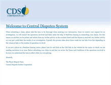 Tablet Screenshot of centraldisputesystem.com